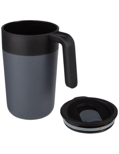 Taza de 400 ml con doble pared reciclada "Nordia"