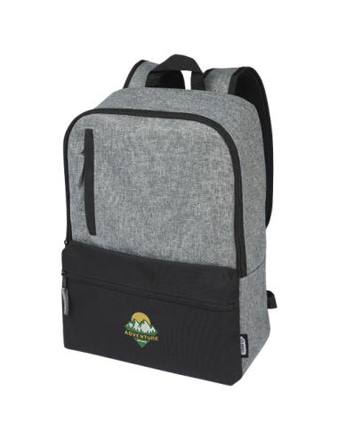 Mochila para portátil de 15" reciclada GRS en dos tonos de 14 L "Reclaim"