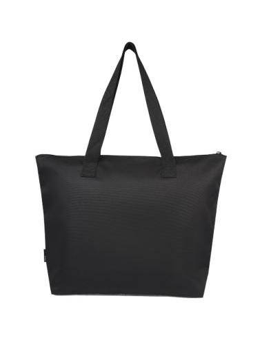 Bolsa Tote reciclada GRS en dos tonos con cremallera de 15 L "Reclaim"