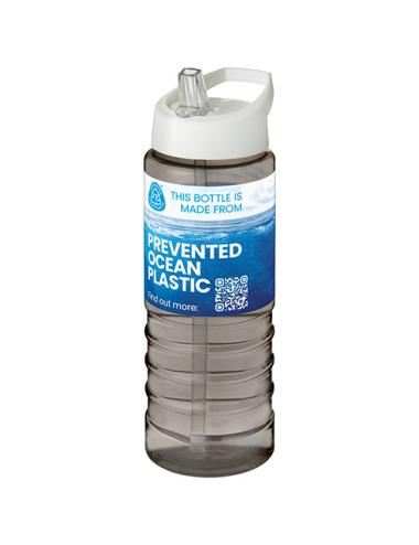 Bidón deportivo con tapa con boquilla de 750 ml "H2O Active® Eco Treble"