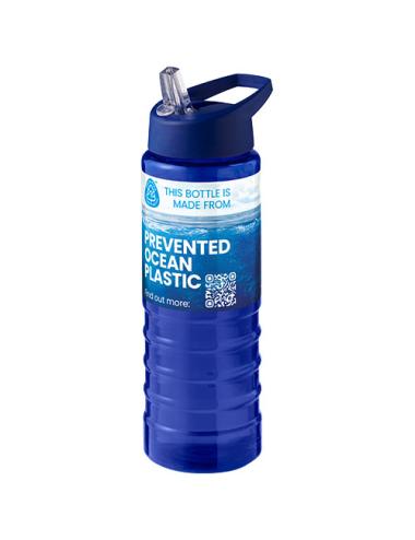 Bidón deportivo con tapa con boquilla de 750 ml "H2O Active® Eco Treble"