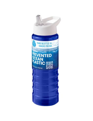 Bidón deportivo con tapa con boquilla de 750 ml "H2O Active® Eco Treble"