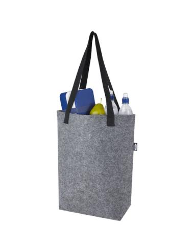 Bolsa Tote de fieltro reciclado GRS con fondo ancho de 12 L "Felta"