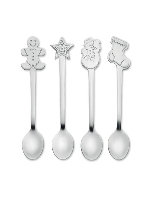 Set  4 cucharas de té navideñas