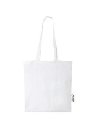 Bolsa Tote de algodón reciclado GRS de 140 g/m2 de 7 L "Madras"