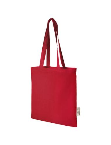 Bolsa Tote de algodón reciclado GRS de 140 g/m2 de 7 L "Madras"