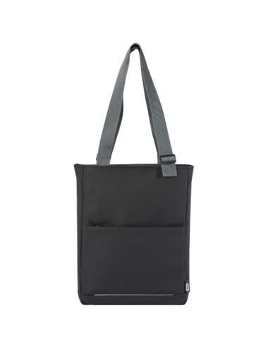 Bolsa Tote para portátil de 14" de material reciclado GRS resistente al agua de 14 l "Aqua"