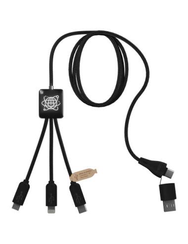 Cable de carga 5 en 1 RPET con transferencia de datos SCX "Design C45"