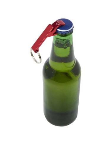 Abridor para botellas y latas de aluminio reciclado RCS y con llavero "Tao"