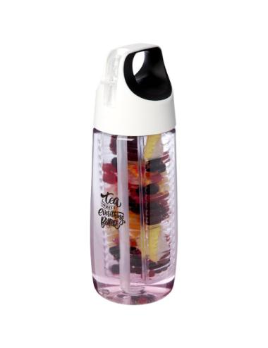 Bidón deportivo en plástico reciclado de 700 ml con tapa Flip e infusor "HydroFruit"