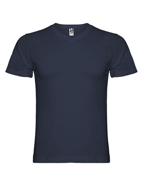 Camiseta de cuello de pico de manga corta para hombre "Samoyedo"