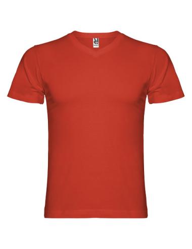 Camiseta de cuello de pico de manga corta para hombre "Samoyedo"