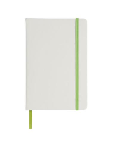 Libreta A5 blanca con cinta de color "Spectrum"