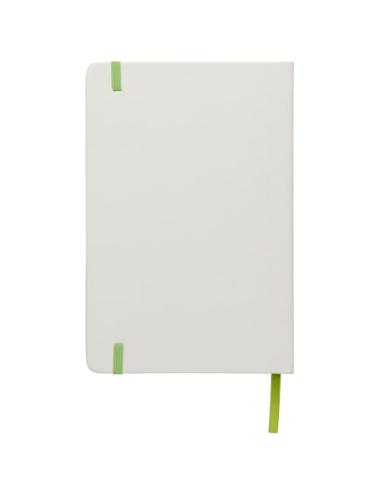 Libreta A5 blanca con cinta de color "Spectrum"