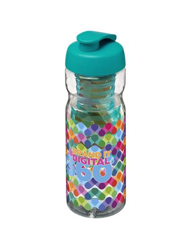 H2O Active® Base Bidón deportivo e infusor con Tapa Flip de 650 ml