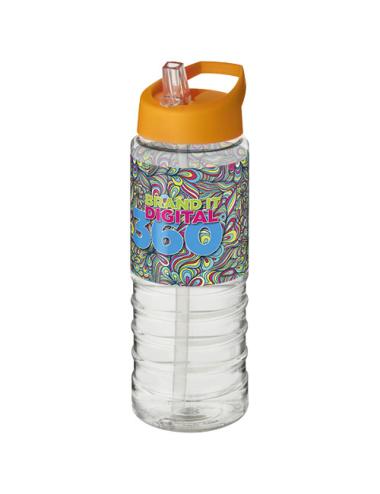 Bidón deportivo con tapa con boquilla de 750 ml H2O Active® "Treble "