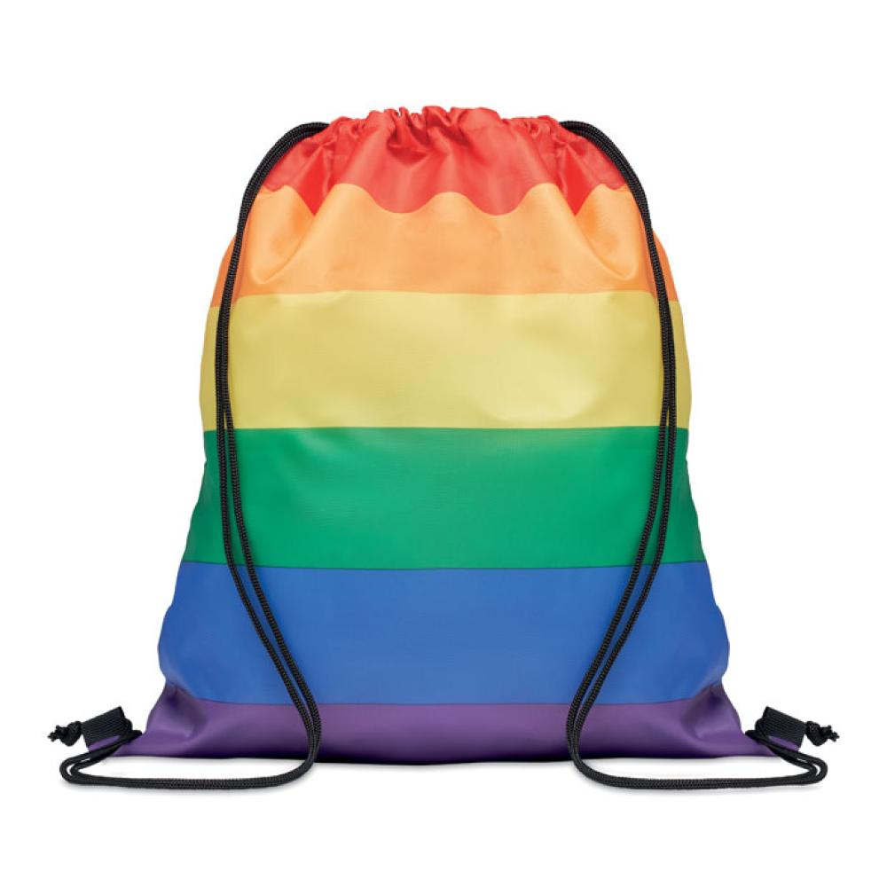 Bolsa cuerdas rainbow de RPET