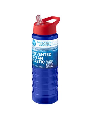 Bidón deportivo con tapa con boquilla de 750 ml "H2O Active® Eco Treble"