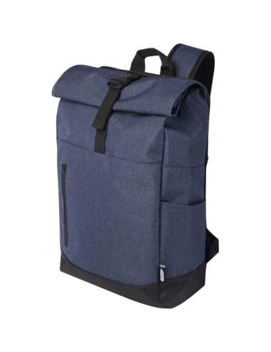 Mochila para portátil de 15,6" reciclada GRS con cierre superior 12L "Hoss"