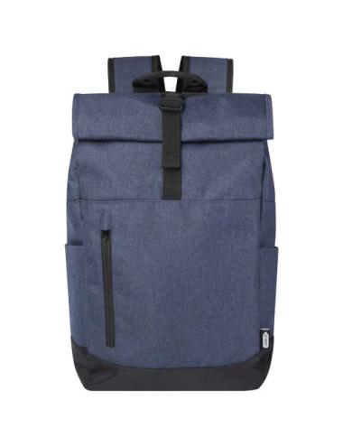 Mochila para portátil de 15,6" reciclada GRS con cierre superior 12L "Hoss"