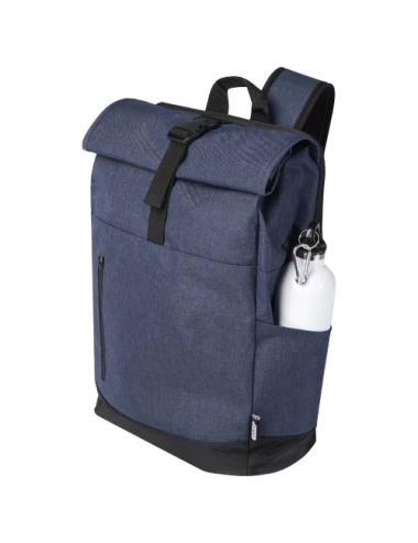 Mochila para portátil de 15,6" reciclada GRS con cierre superior 12L "Hoss"