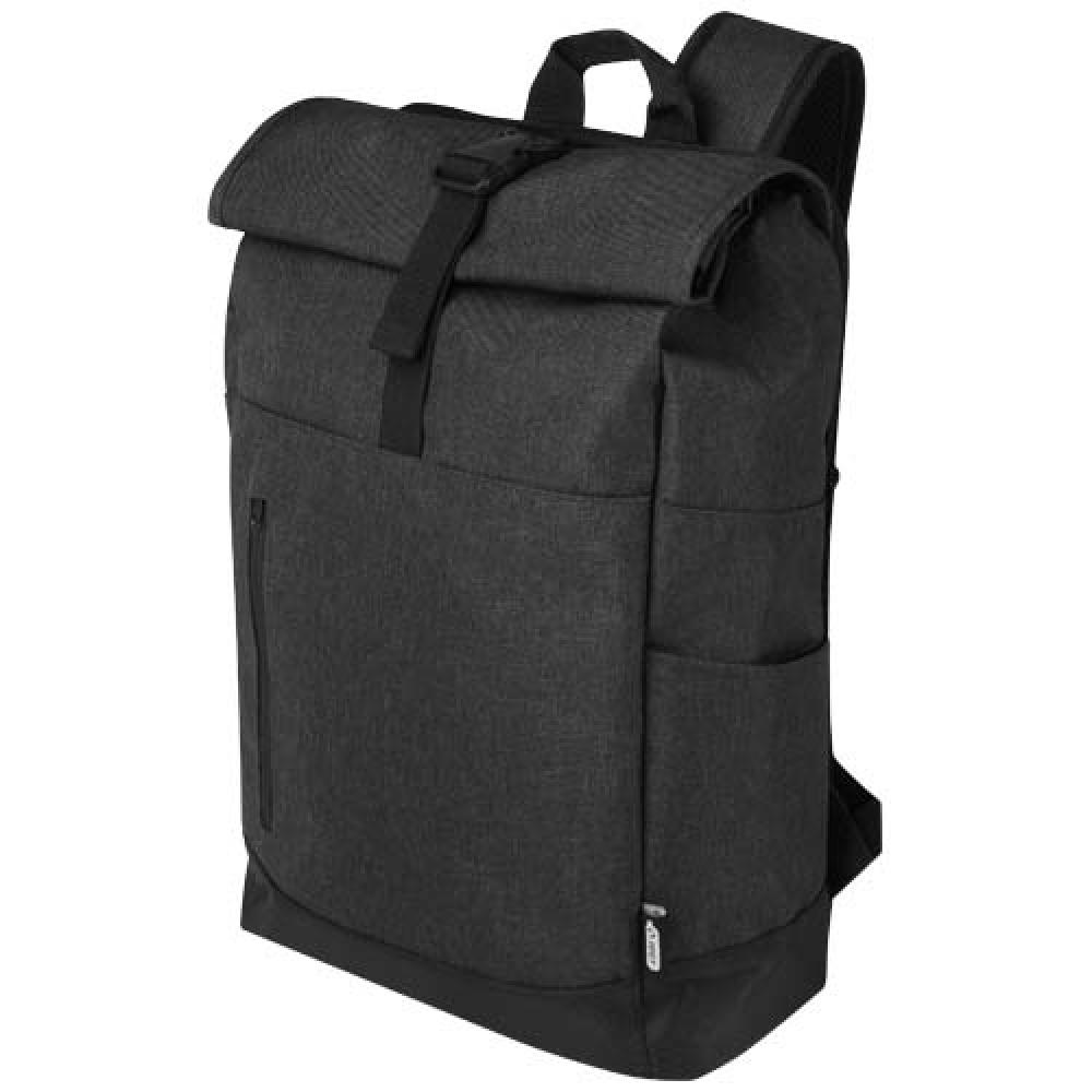 Mochila para portátil de 15,6" reciclada GRS con cierre superior 12L "Hoss"