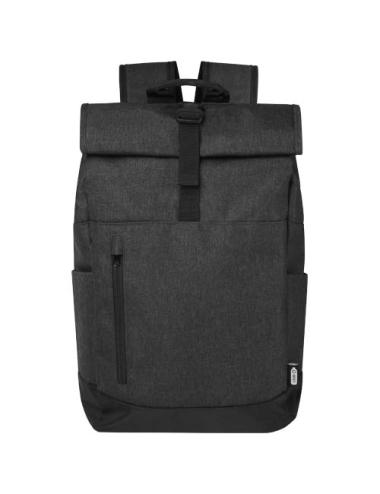 Mochila para portátil de 15,6" reciclada GRS con cierre superior 12L "Hoss"