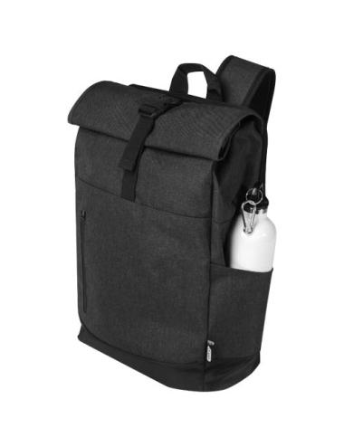 Mochila para portátil de 15,6" reciclada GRS con cierre superior 12L "Hoss"