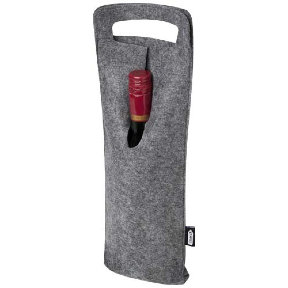 Bolsa de vino de fieltro reciclado GRS de 75 cl "Felta"