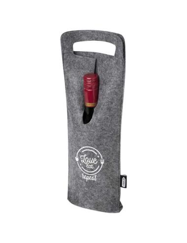 Bolsa de vino de fieltro reciclado GRS de 75 cl "Felta"