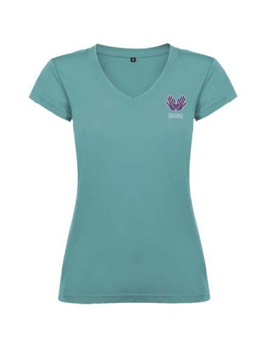 Camiseta de cuello de pico de manga corta para mujer "Victoria"