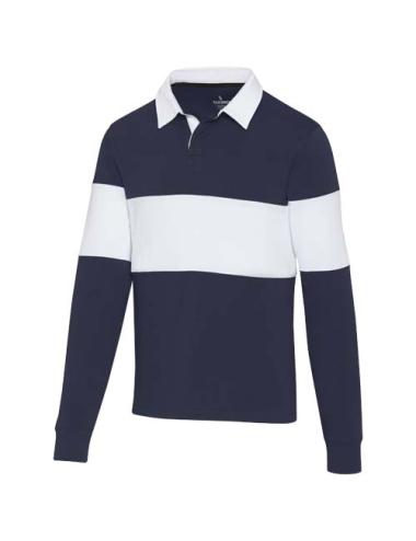 Sudadera tipo polo de rugby unisex "Clyde"