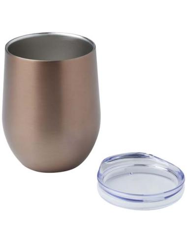 Taza con aislamiento de cobre de 350 ml de acero inóxidable reciclado con certificado RCS "Corzo"