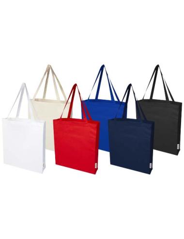 Bolsa Tote con refuerzos de algodón reciclado GRS de 140 g/m² "Madras"