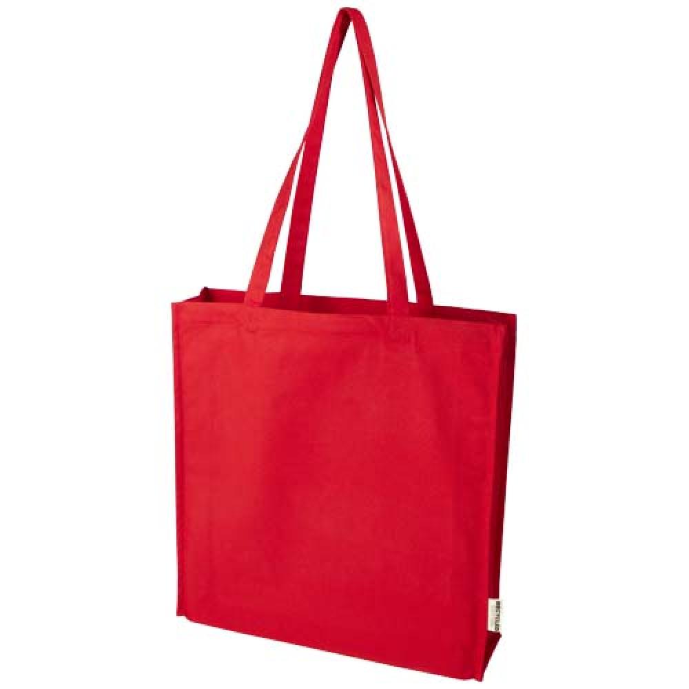 Bolsa Tote algodón reciclado 100% GRS con refuerzos de 270 g/m² "Florida" 14L