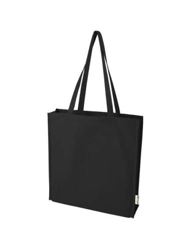 Bolsa Tote algodón reciclado 100% GRS con refuerzos de 270 g/m² "Florida" 14L