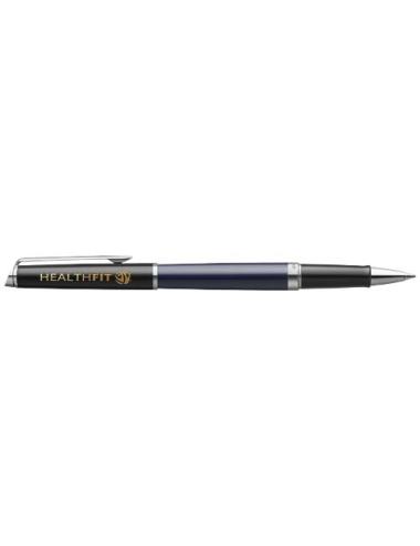 Rollerball con bloques de color y ribete plateado "Hemisphere" (tinta negra)