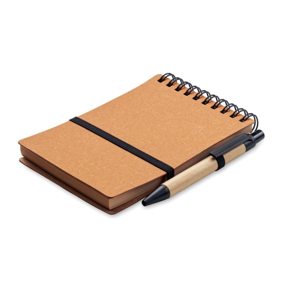 Libreta reciclada con bolígrafo