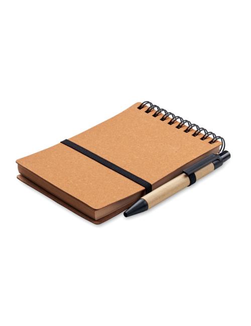 Libreta reciclada con bolígrafo