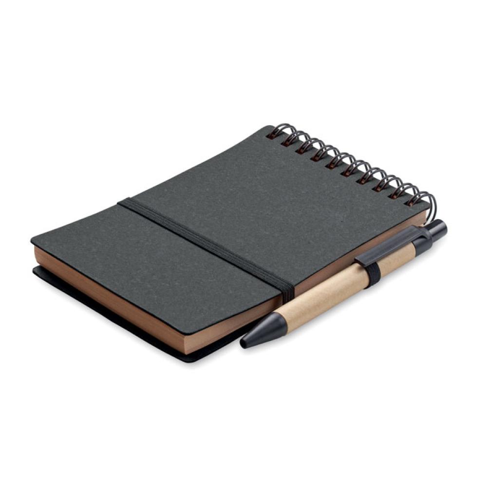 Libreta reciclada con bolígrafo