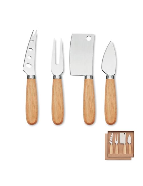 Set de 4 cuchillos para queso