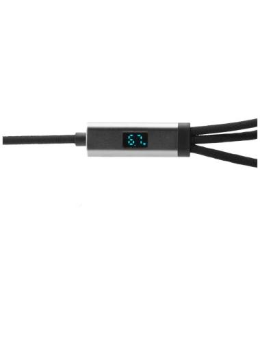 Cable de carga ultrarrápida de 100 W 5 en 1 de rPET "SCX.design C53"