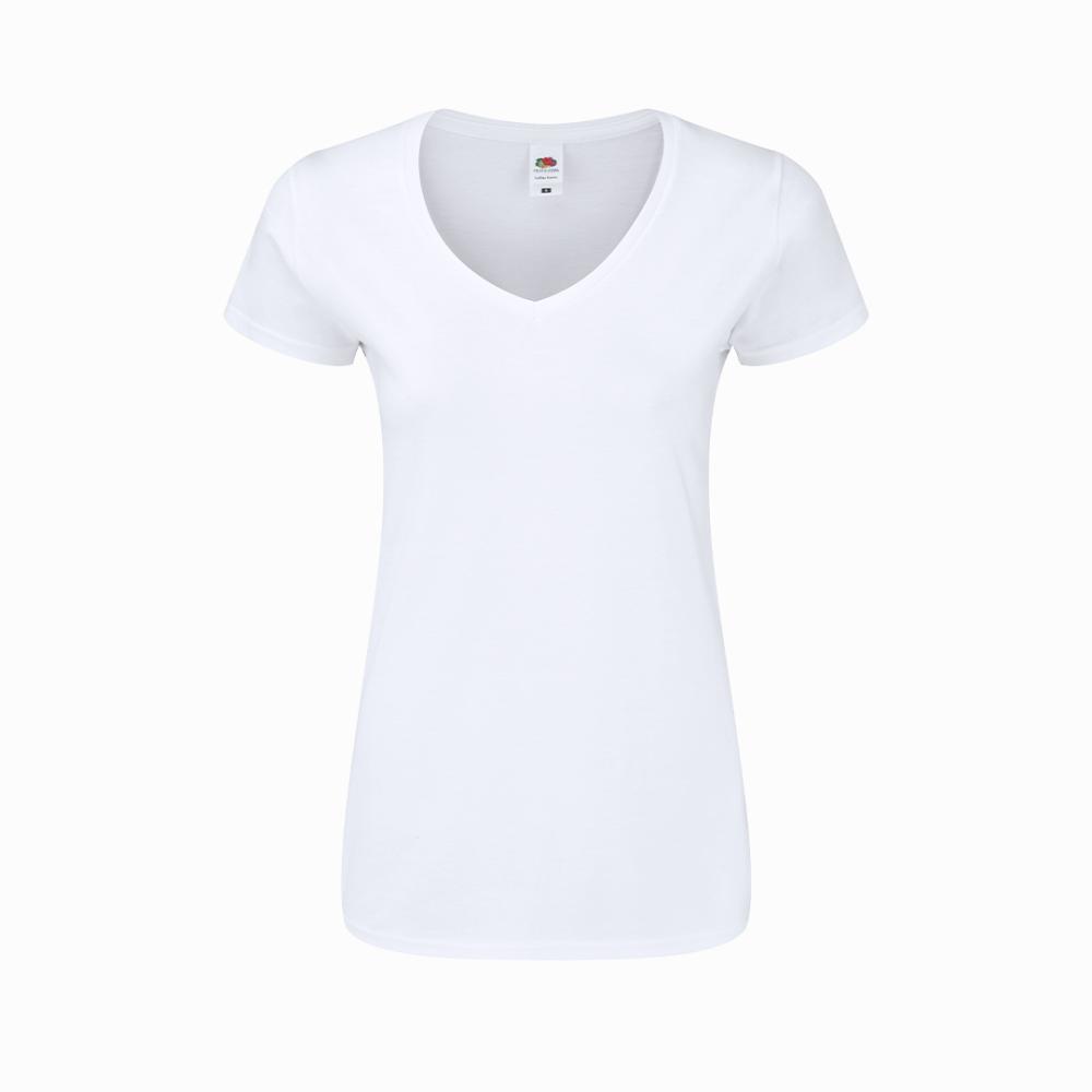 Camiseta Mujer Blanca Iconic V-Neck