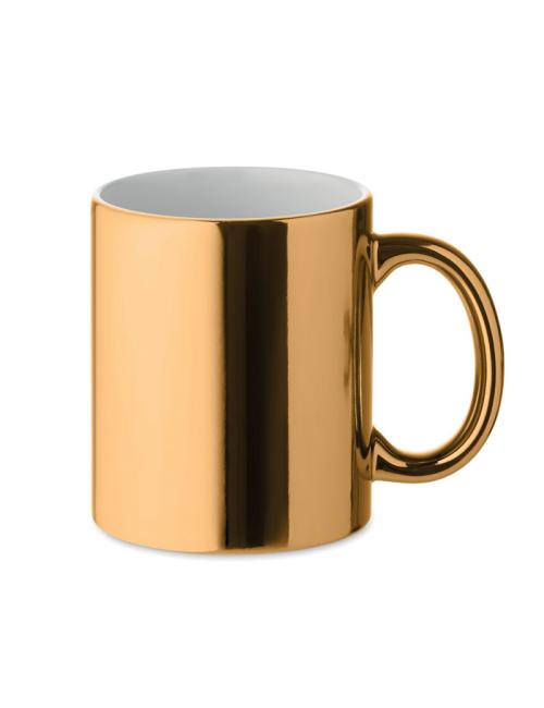 Taza cerámica metálica 300 ml