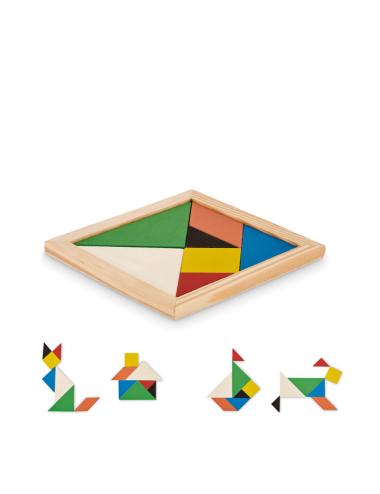 Rompecabezas Tangram de madera