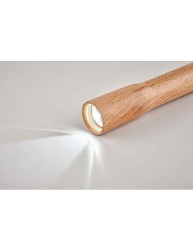 Linterna de madera con luz COB