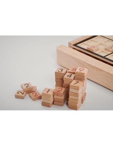 Juego de mesa sudoku de madera