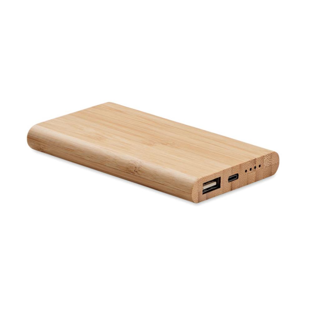 Power bank de bambú 4000 mAh