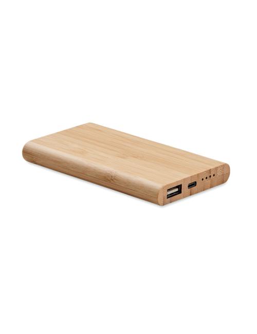 Power bank de bambú 4000 mAh