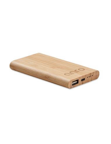 Power bank de bambú 4000 mAh